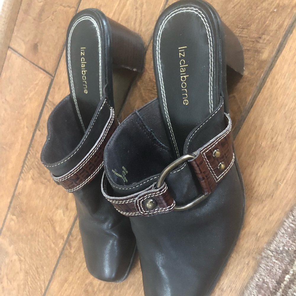 Brown Heeled Mule